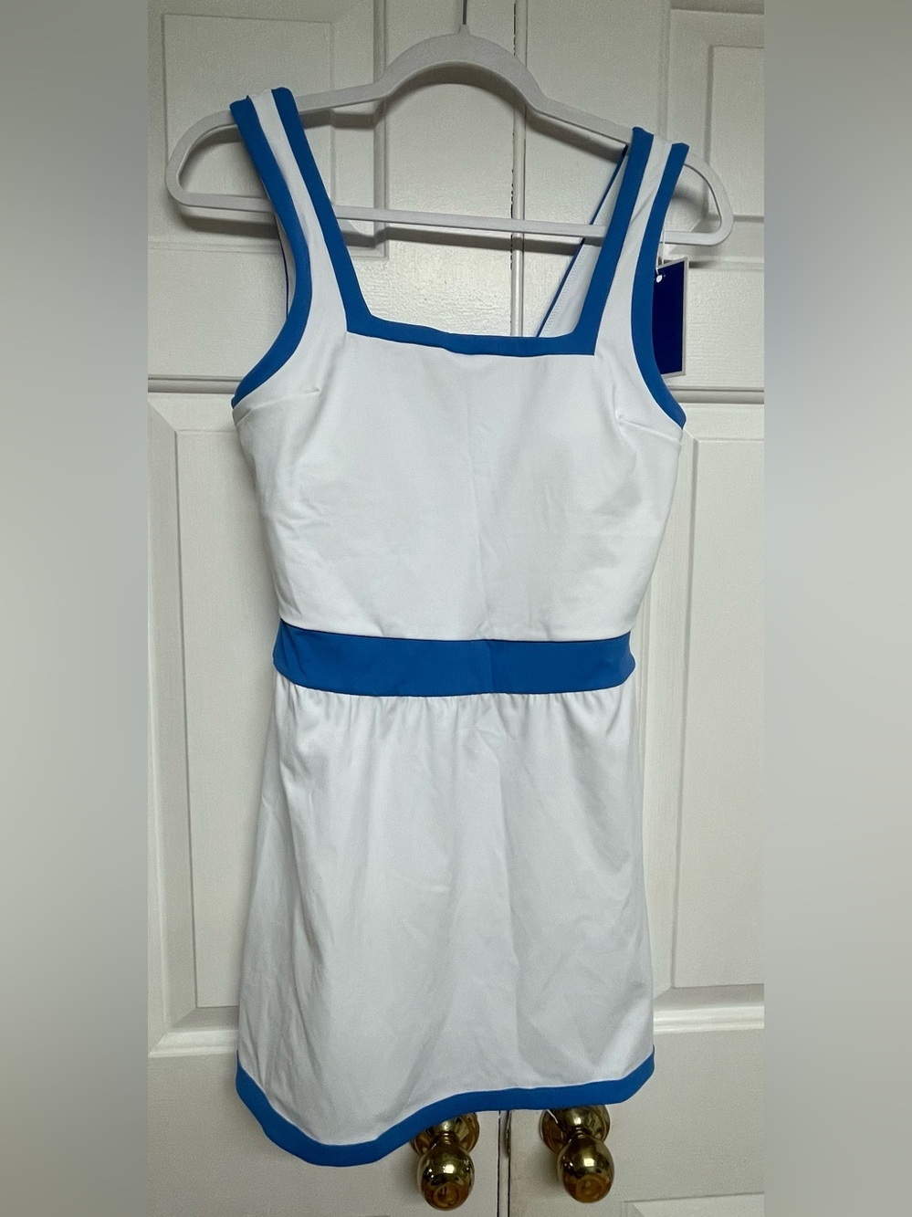 Addison Bay NWT Rally Dress - Super White/Cerulean Blue - Size Small